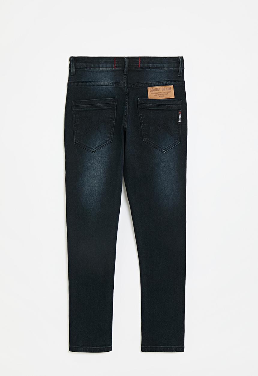 SOVIET - Boys skinny fashion denim - blue black