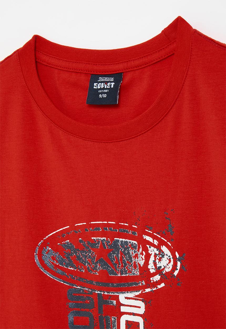 SOVIET - Boys fashion t-shirt - red