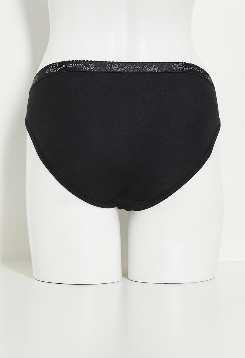 Jockey - 5 pack plain bikini - blueprint / bright lips / paradise tealliquid blue / black