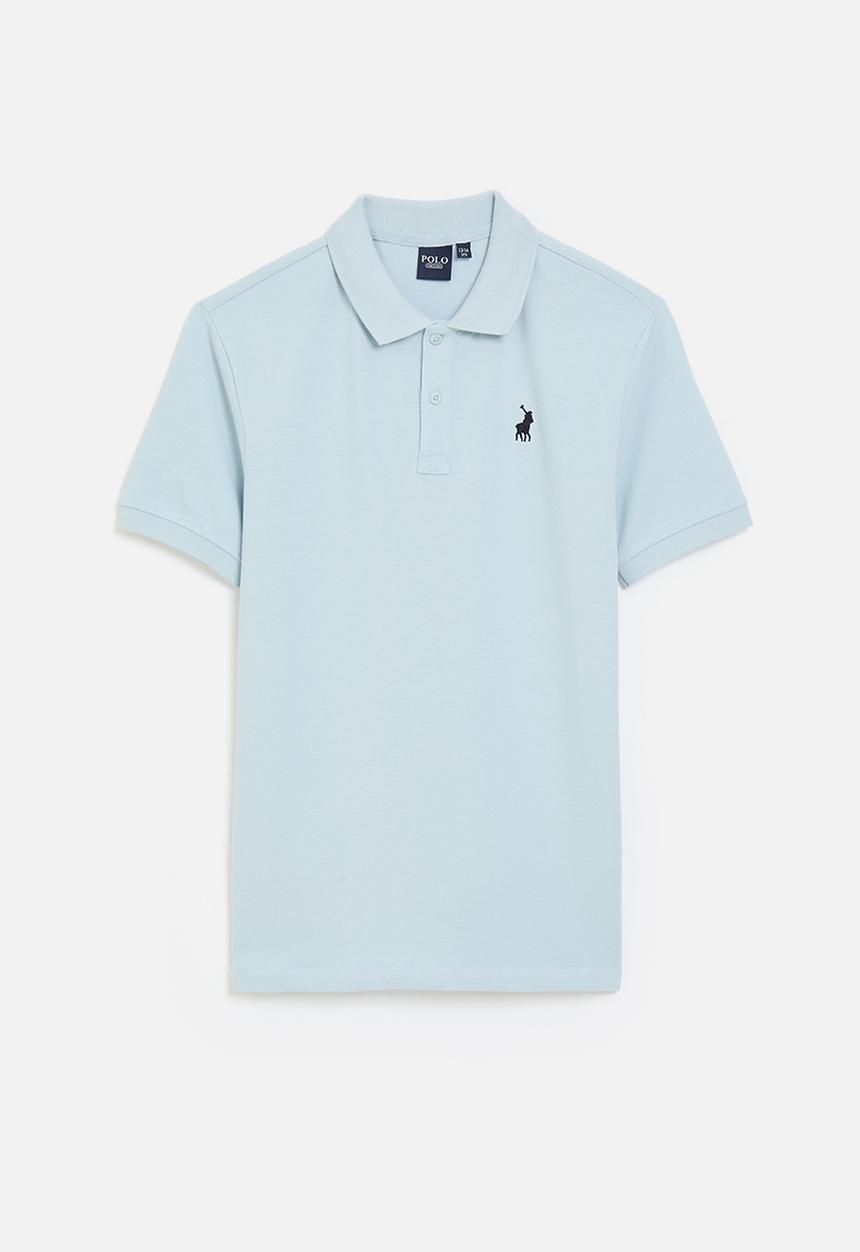 POLO - Boys austin ss golfer - sky blue
