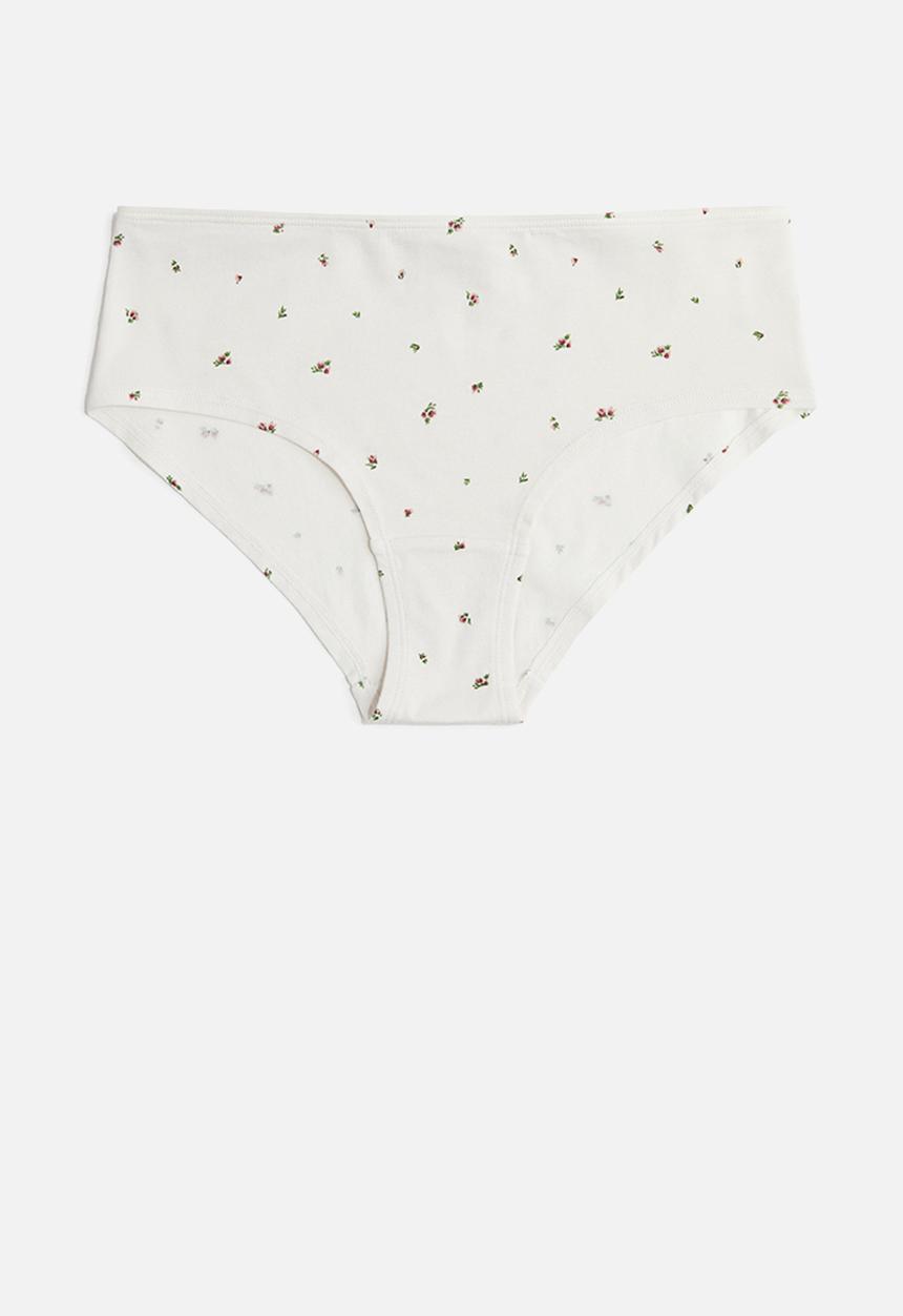 H&M - 7 pack hipster briefs - white floral
