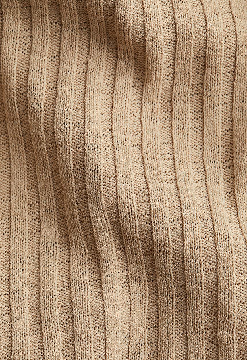 H&M - Rib-knit dress - beige
