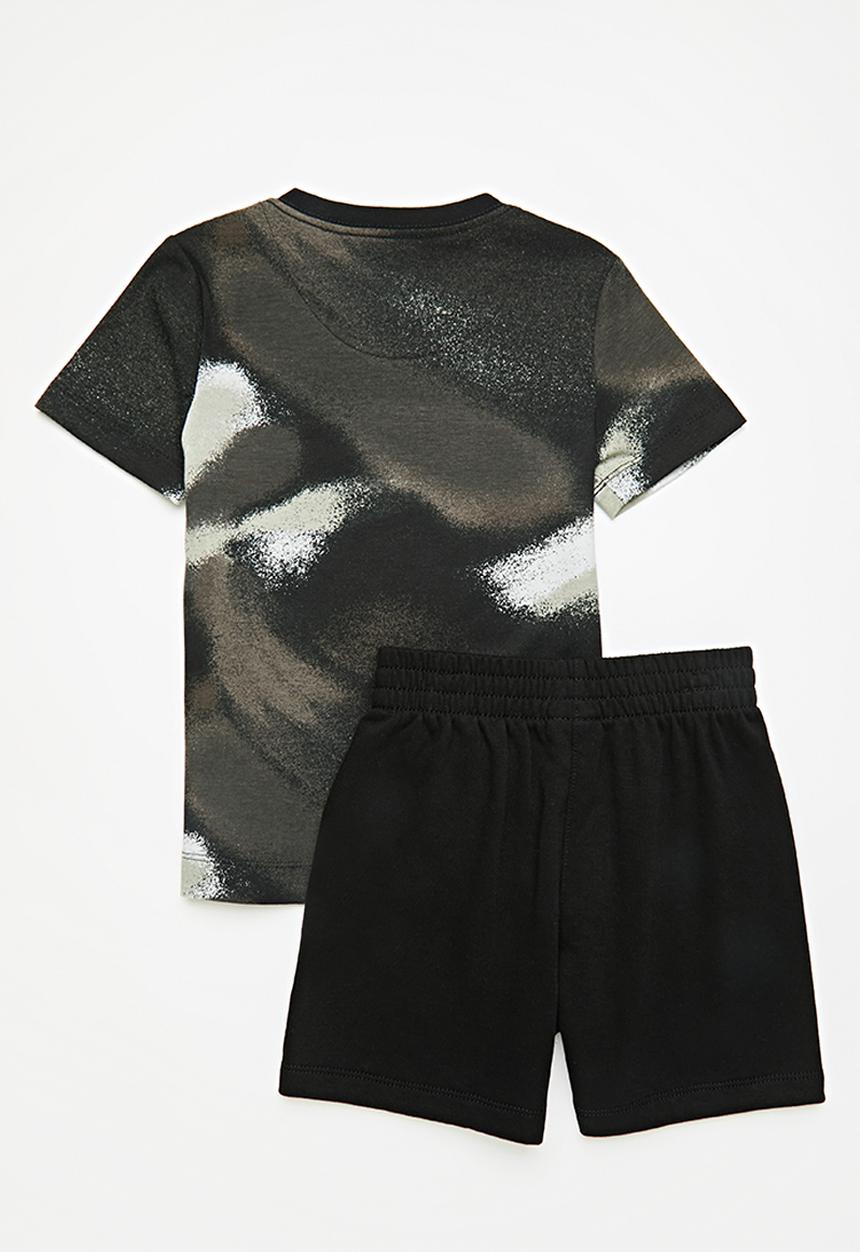 Nike - Nkn club express short sleeve tee short - black