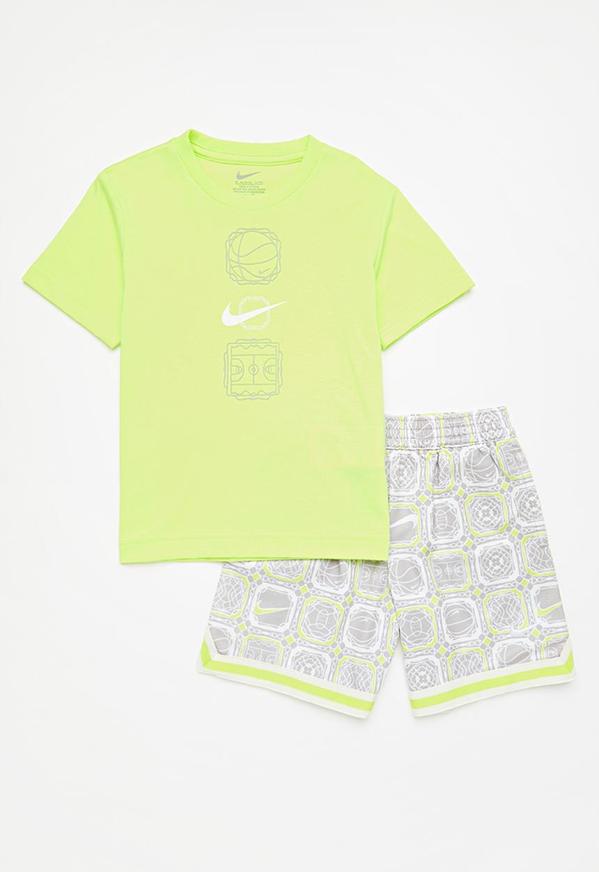 Nike - Nkb b nk df dna 24 short set - neon yellow