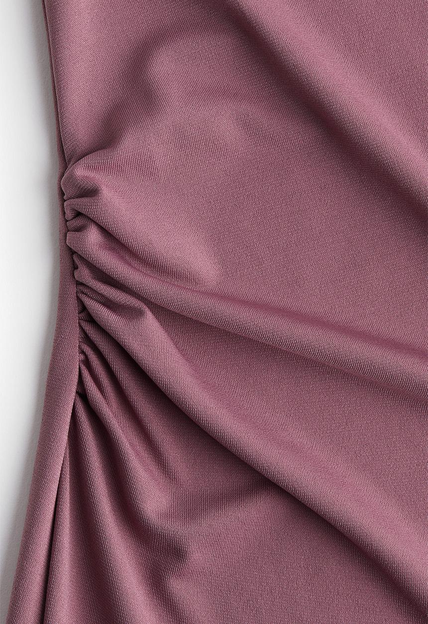 H&M - Draped midi dress - dusty pink