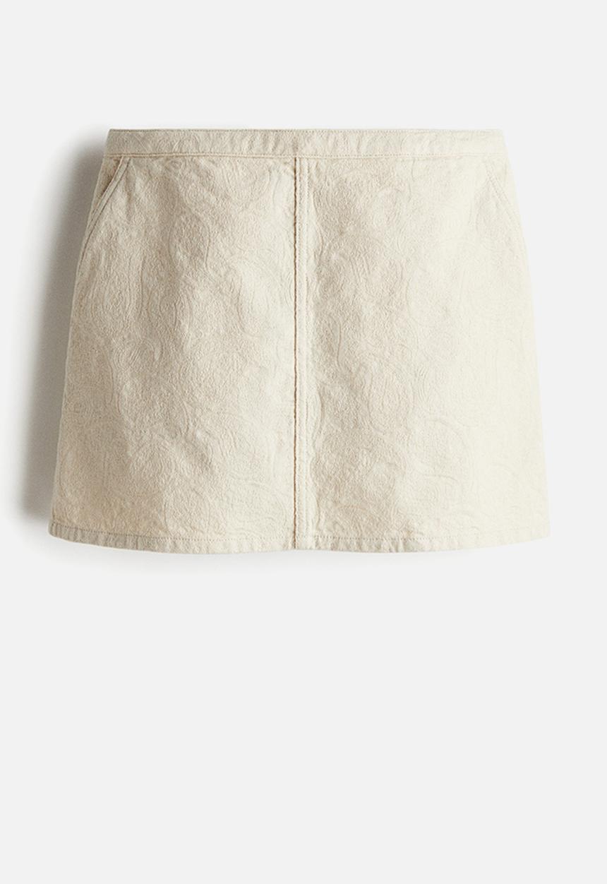H&M - A-line mini skirt - white