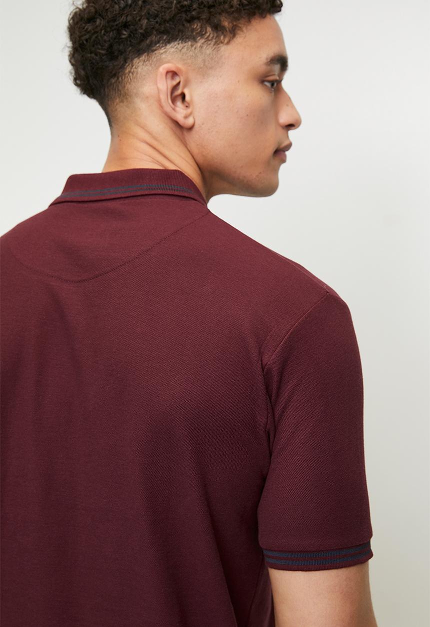 Brave Soul - Polo T-Shirts - Burgundy