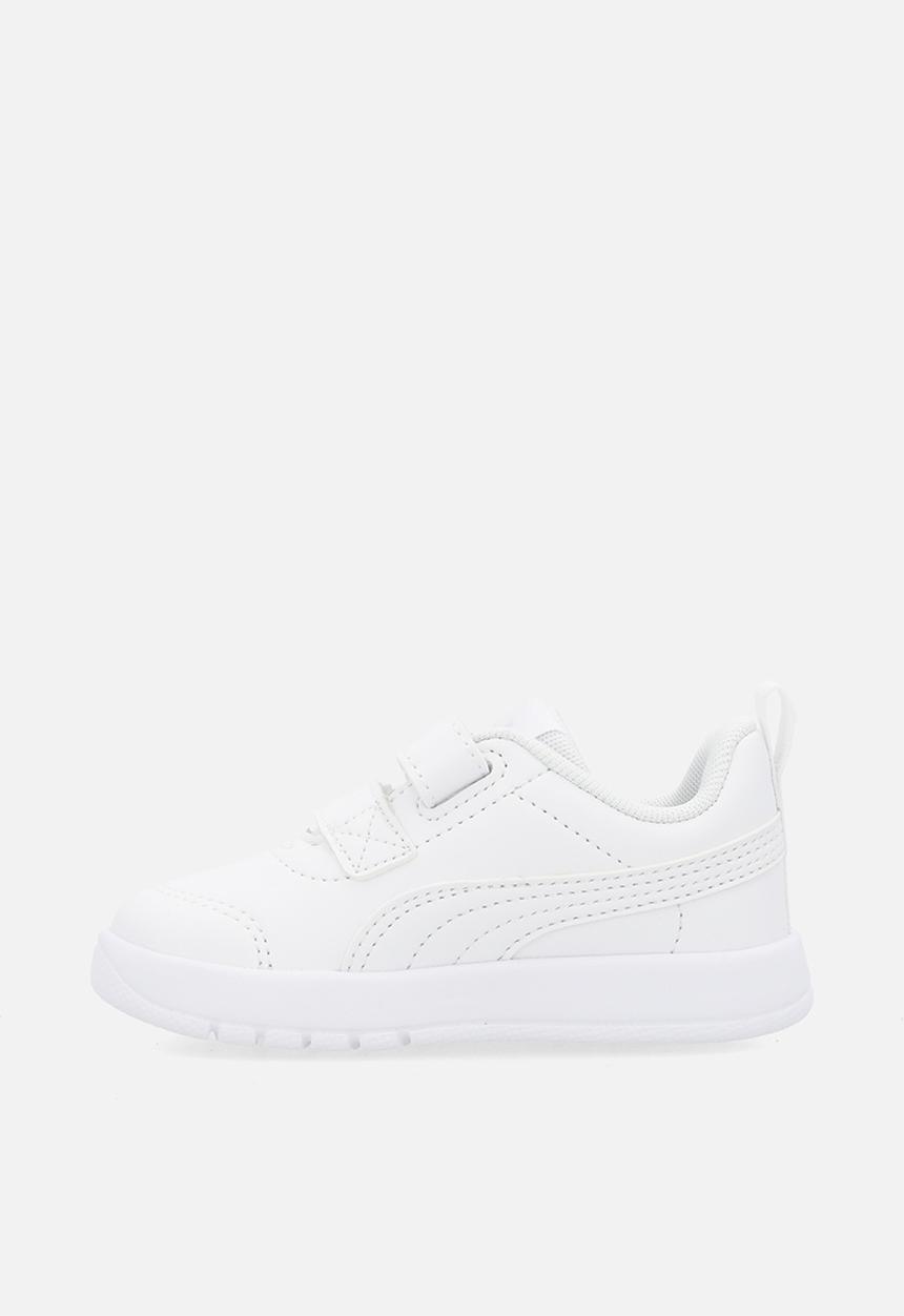 PUMA - Courtflex V3 V Inf - Puma White-Puma White-Silver Mist