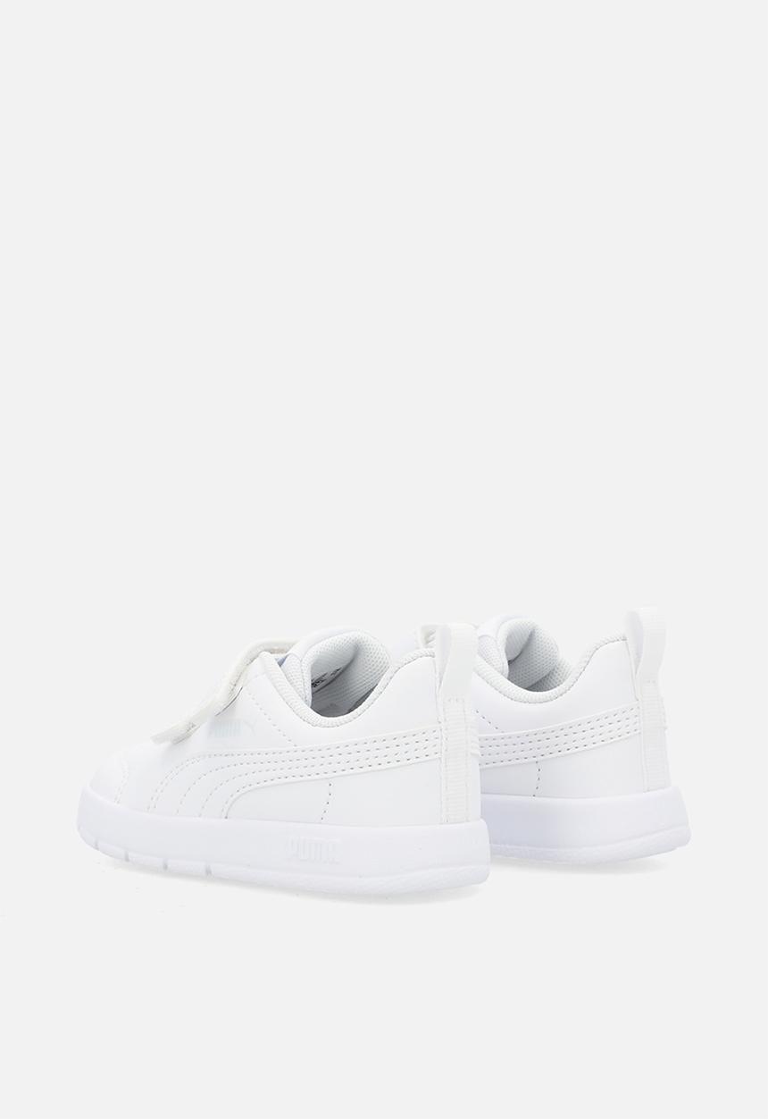 PUMA - Courtflex V3 V Inf - Puma White-Puma White-Silver Mist