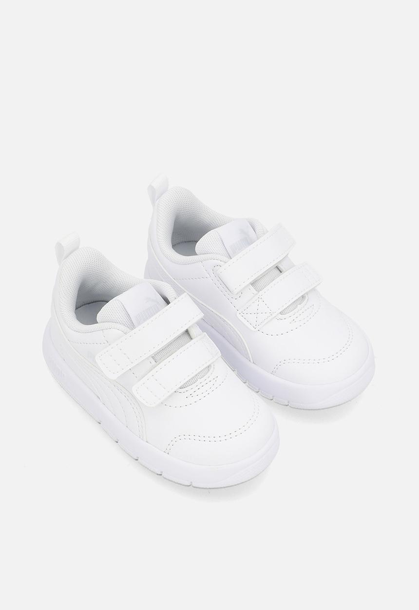 PUMA - Courtflex V3 V Inf - Puma White-Puma White-Silver Mist