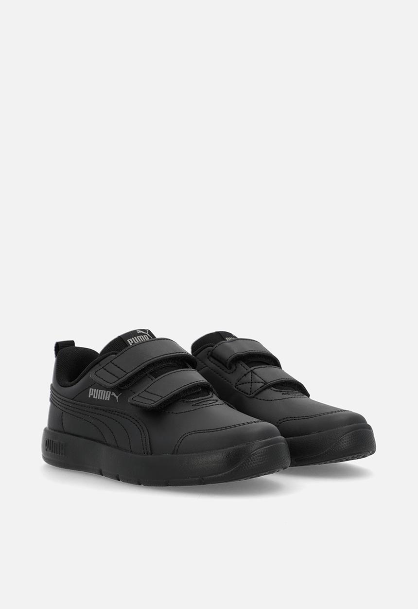 PUMA - Courtflex V3 V Ps - Puma Black-Puma Black-Cast Iron