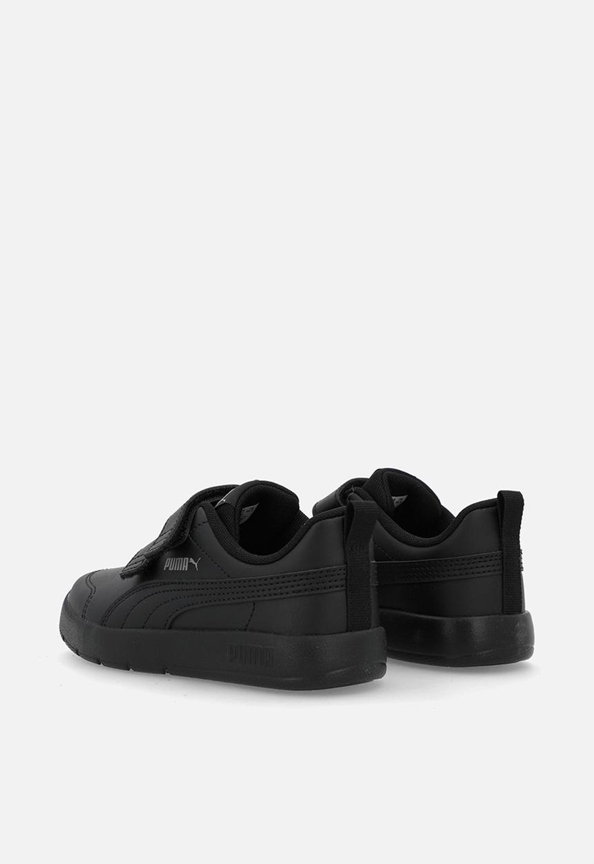 PUMA - Courtflex V3 V Ps - Puma Black-Puma Black-Cast Iron