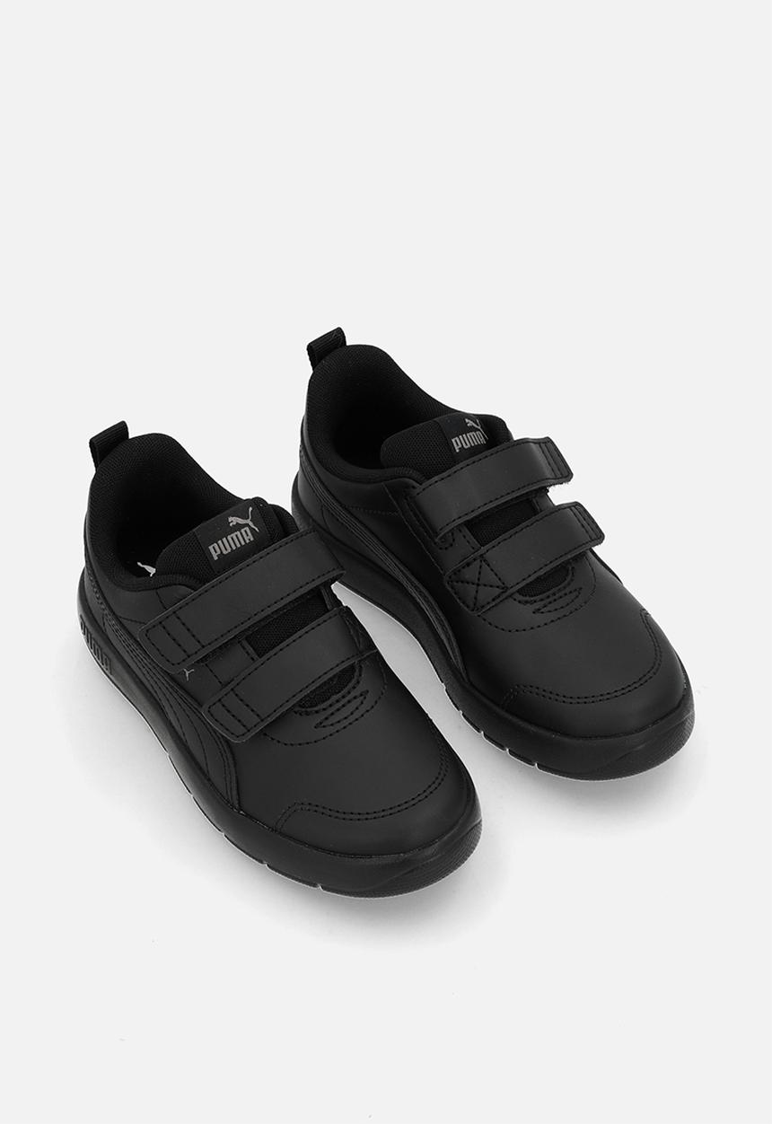PUMA - Courtflex V3 V Ps - Puma Black-Puma Black-Cast Iron