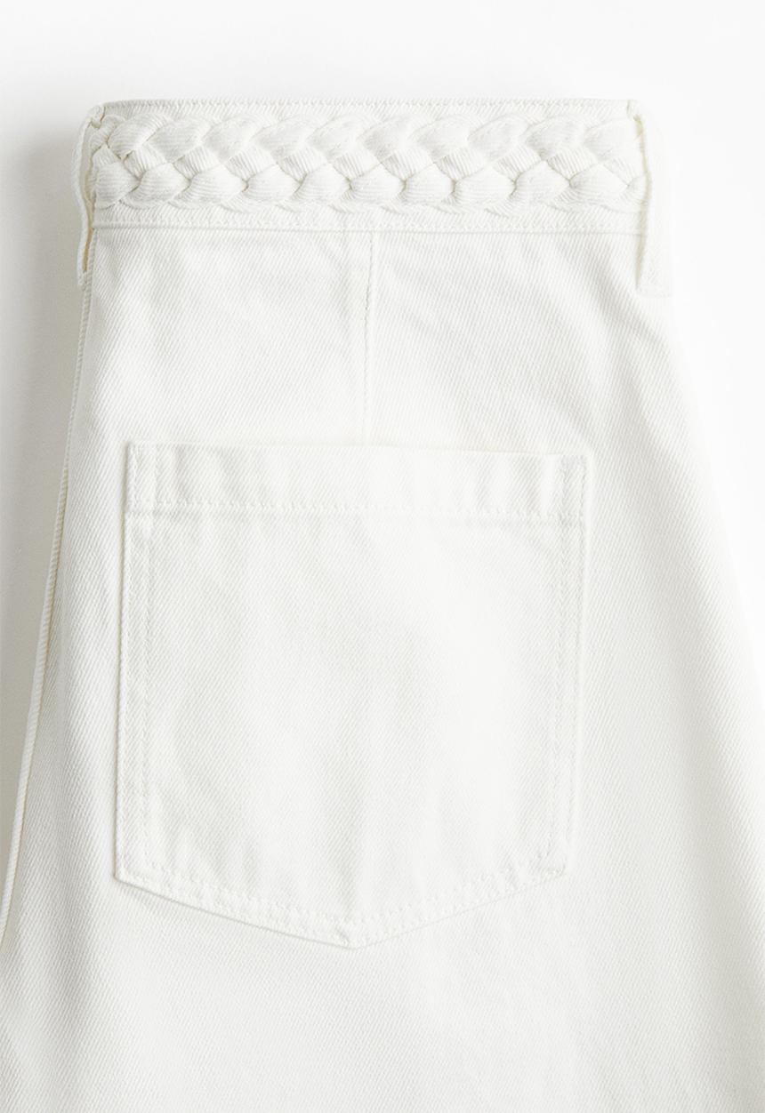 H&M - Wide high jeans - white