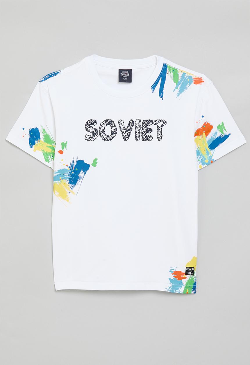 SOVIET - Boys fashion T-shirt - white