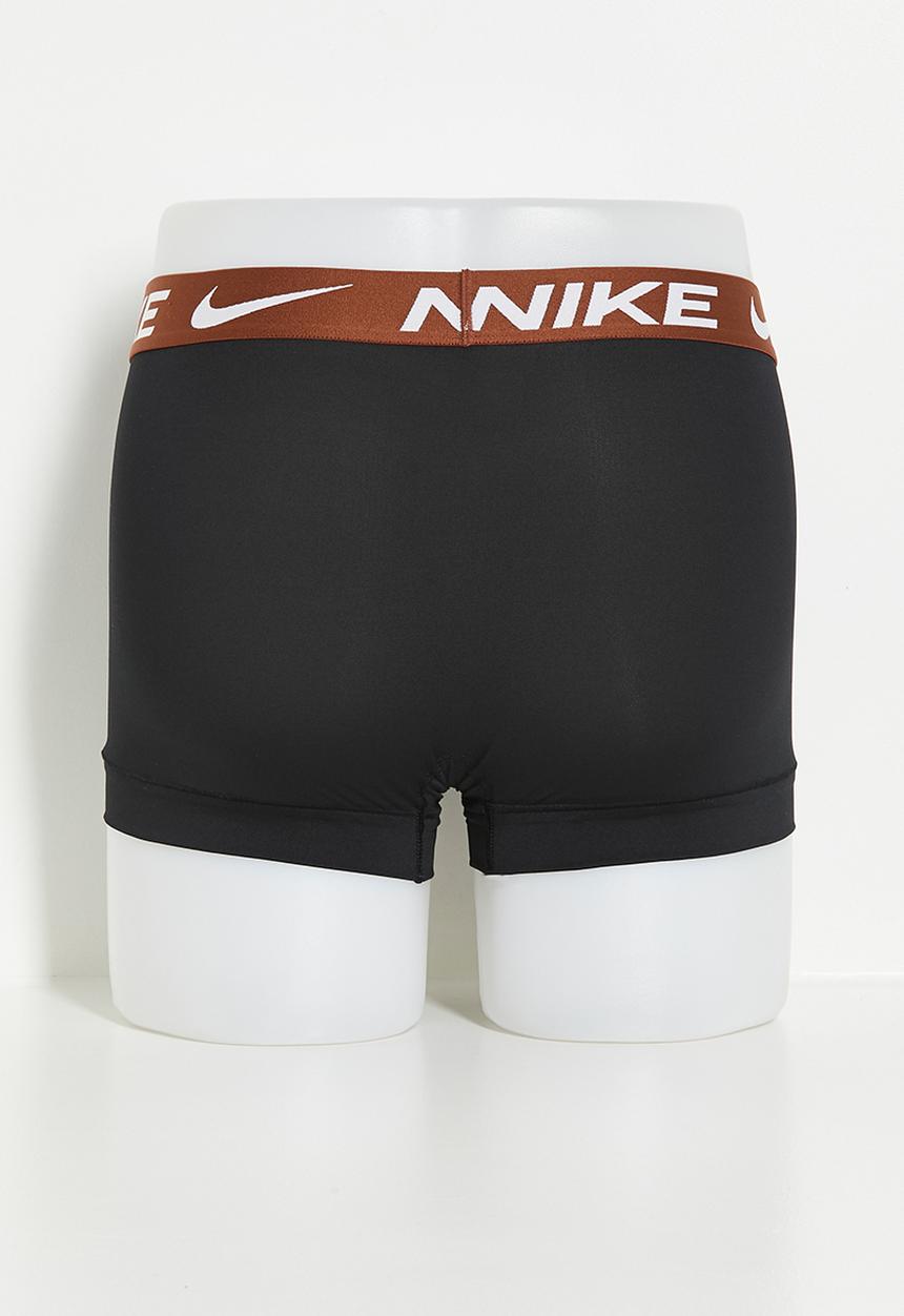 Nike - Dri-Fit Essential Micro Sport 3 Pack Trunk - BLACK - LIGHTENING/ PICANTE RED/ CINNAMON