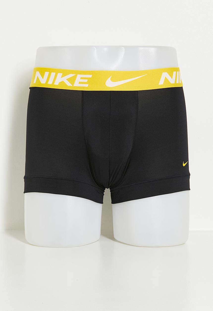 Nike - Dri-Fit Essential Micro Sport 3 Pack Trunk - BLACK - LIGHTENING/ PICANTE RED/ CINNAMON