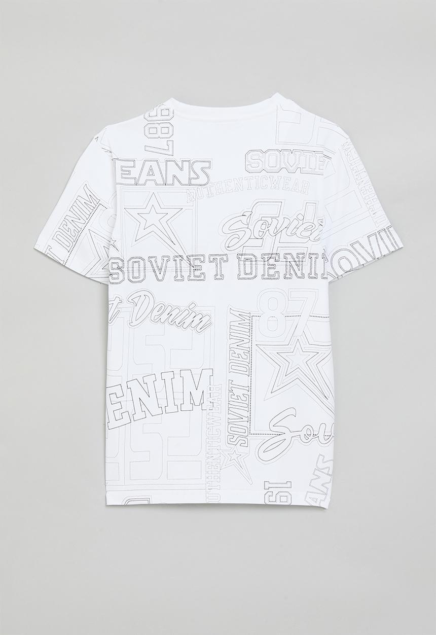 SOVIET - Boys fashion T-shirt - white