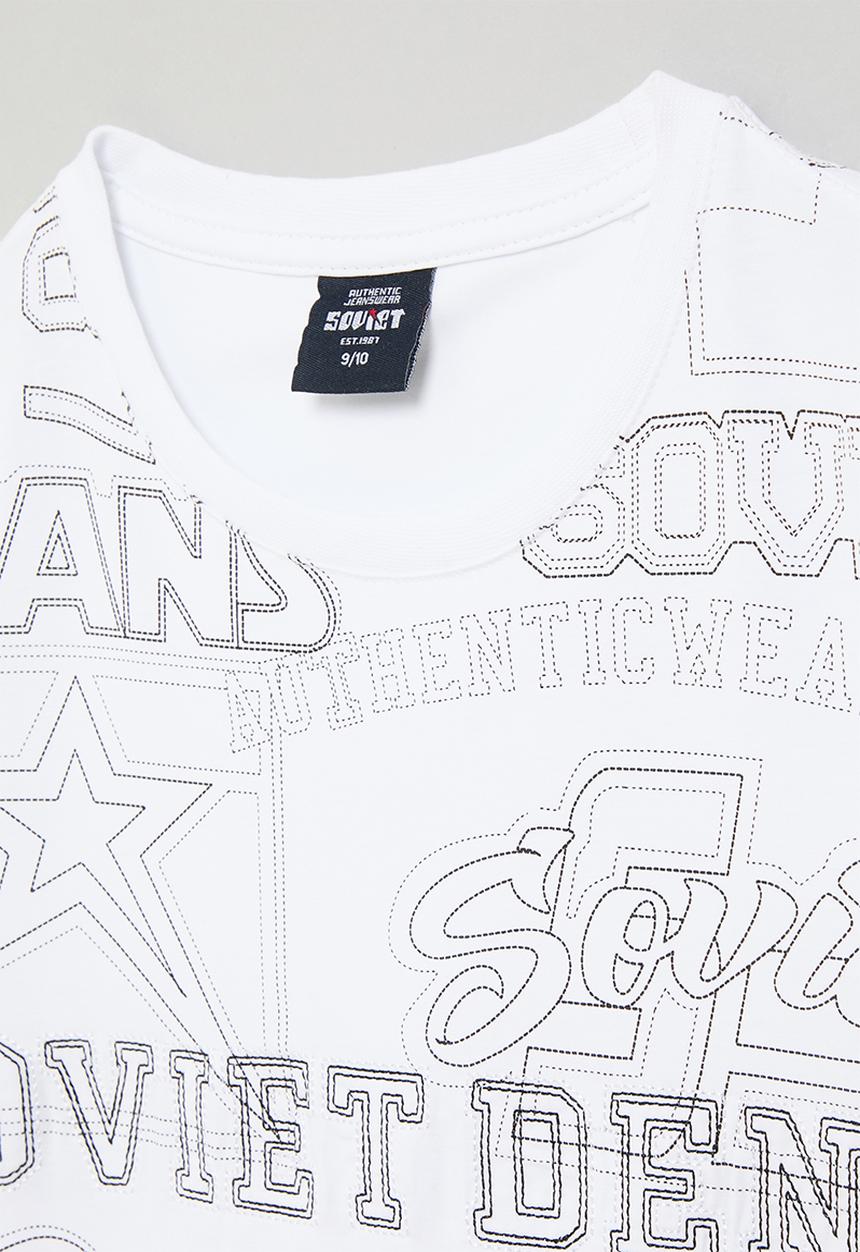 SOVIET - Boys fashion T-shirt - white