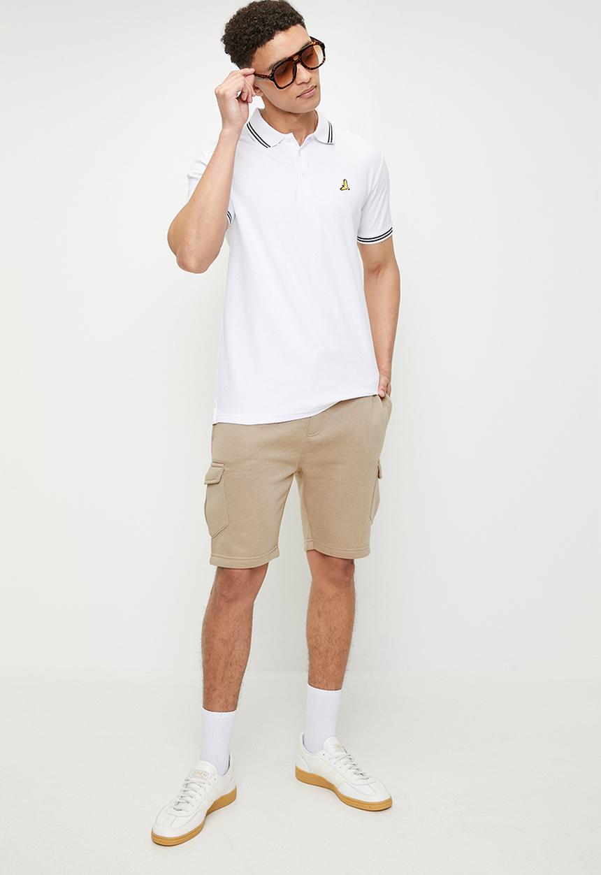 Brave Soul - Cargo Knit Shorts - Stone