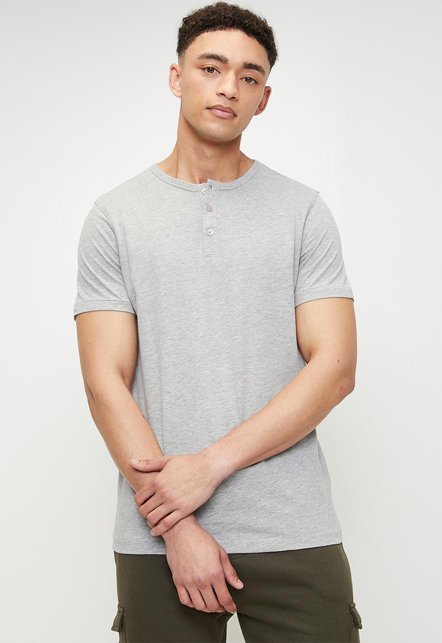 Brave Soul - Polo T-Shirts - Light Grey Marl