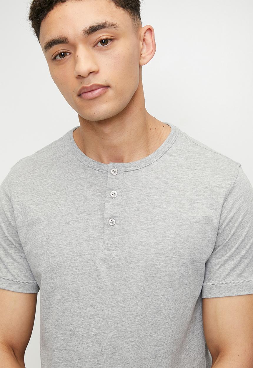 Brave Soul - Polo T-Shirts - Light Grey Marl