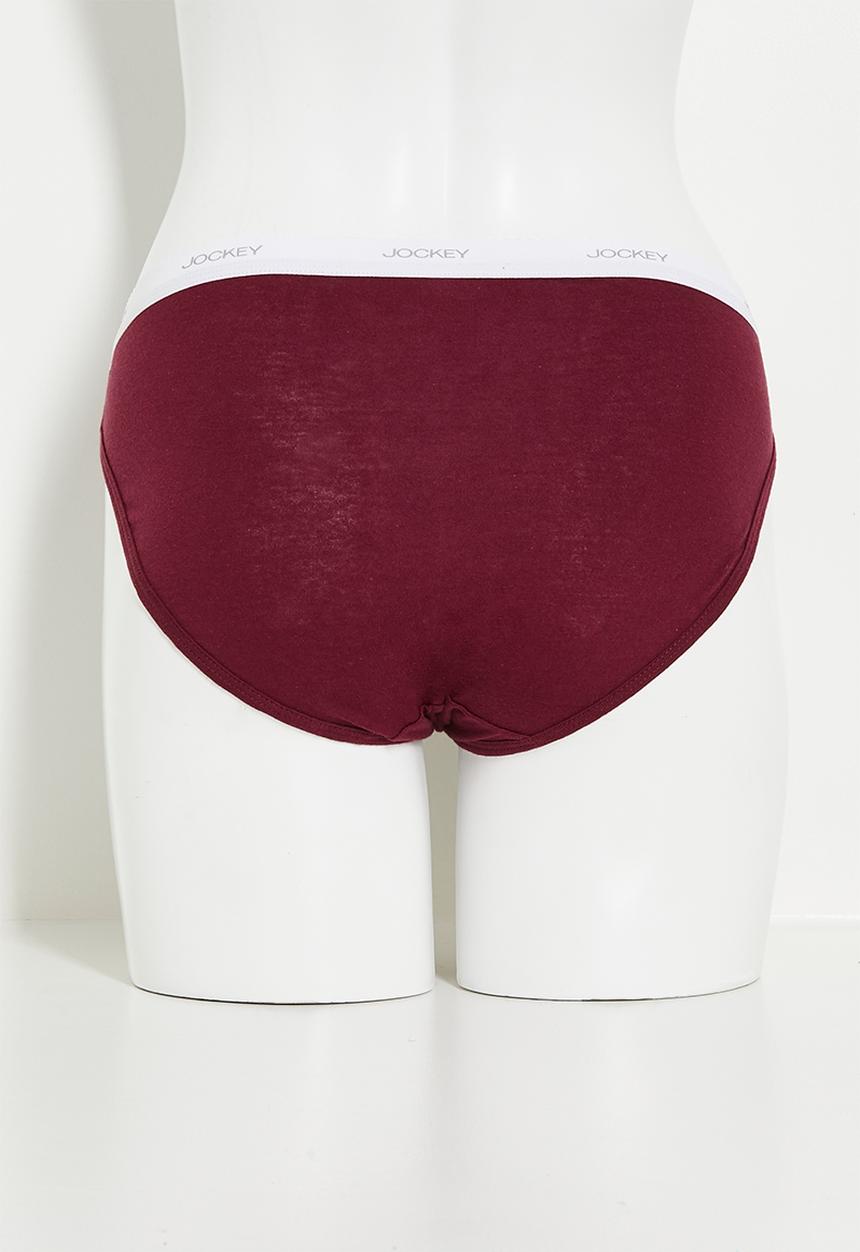 Jockey - 6 pk value plain bikini - grisalle / purple potion / musk / cappucinoliquid blue / mosiac