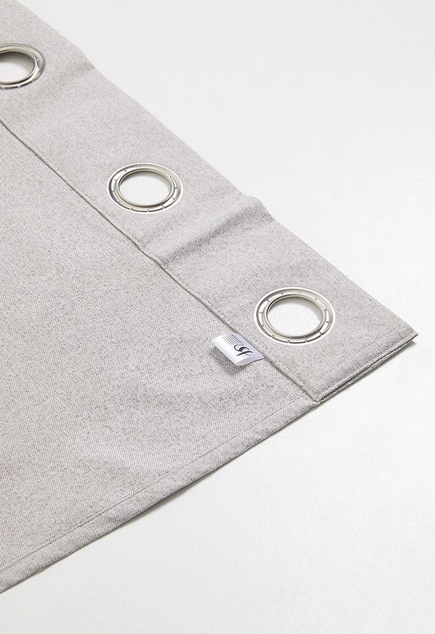 Sixth Floor - Avalon 100% Blockout Eyelet - Natural/Grey