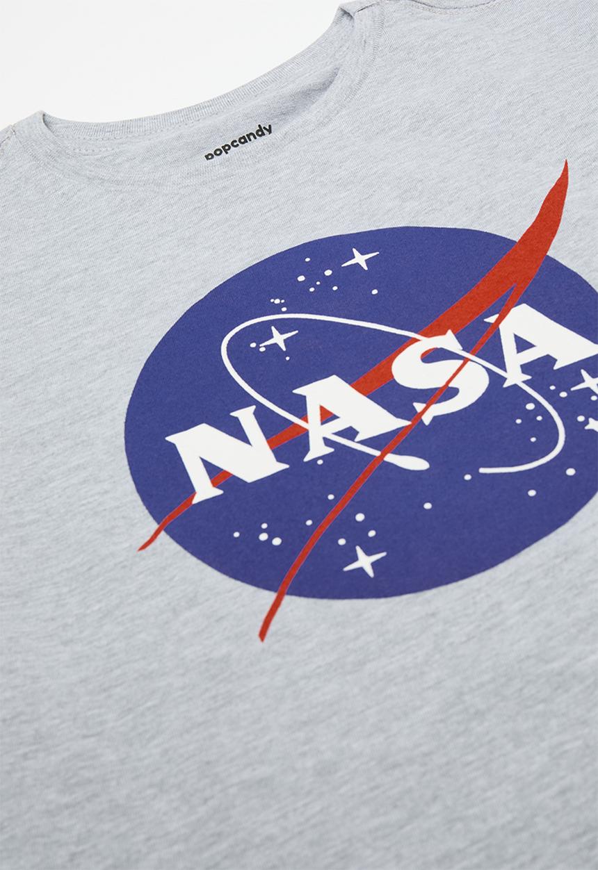 Pop Candy - Nasa placement print pj set - grey/multi