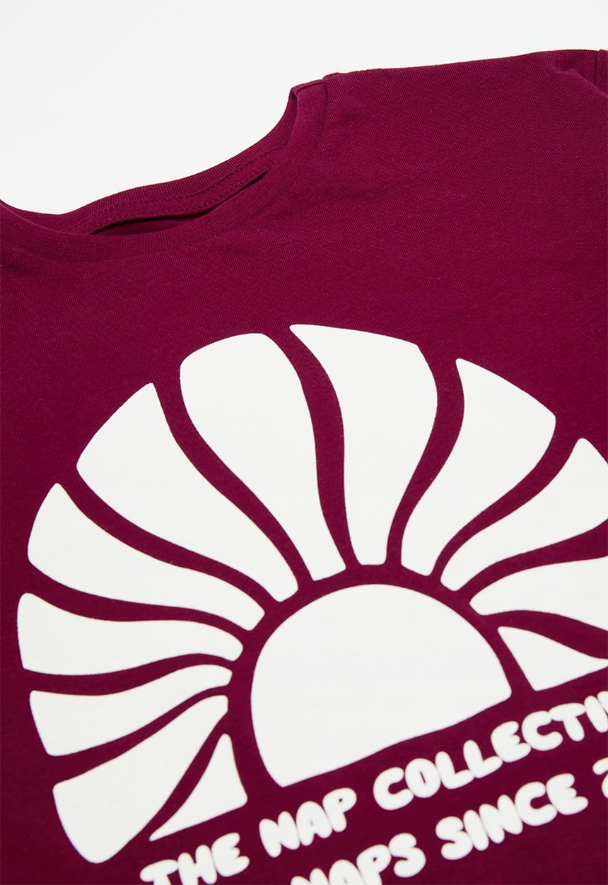 Pop Candy - Pj set with placement print - maroon/nap collective