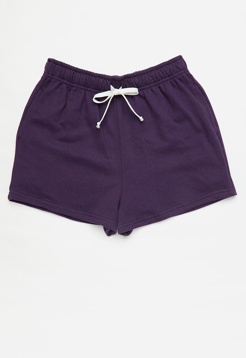 Pop Candy -  2 Pack sweatshort - cerise/purple