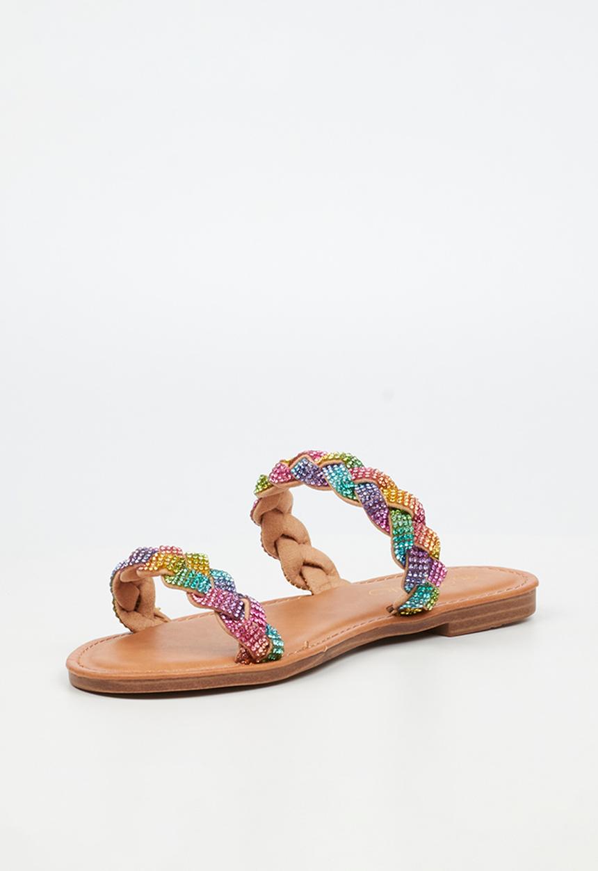Miss Black - Basil 4 braided sandal - multi