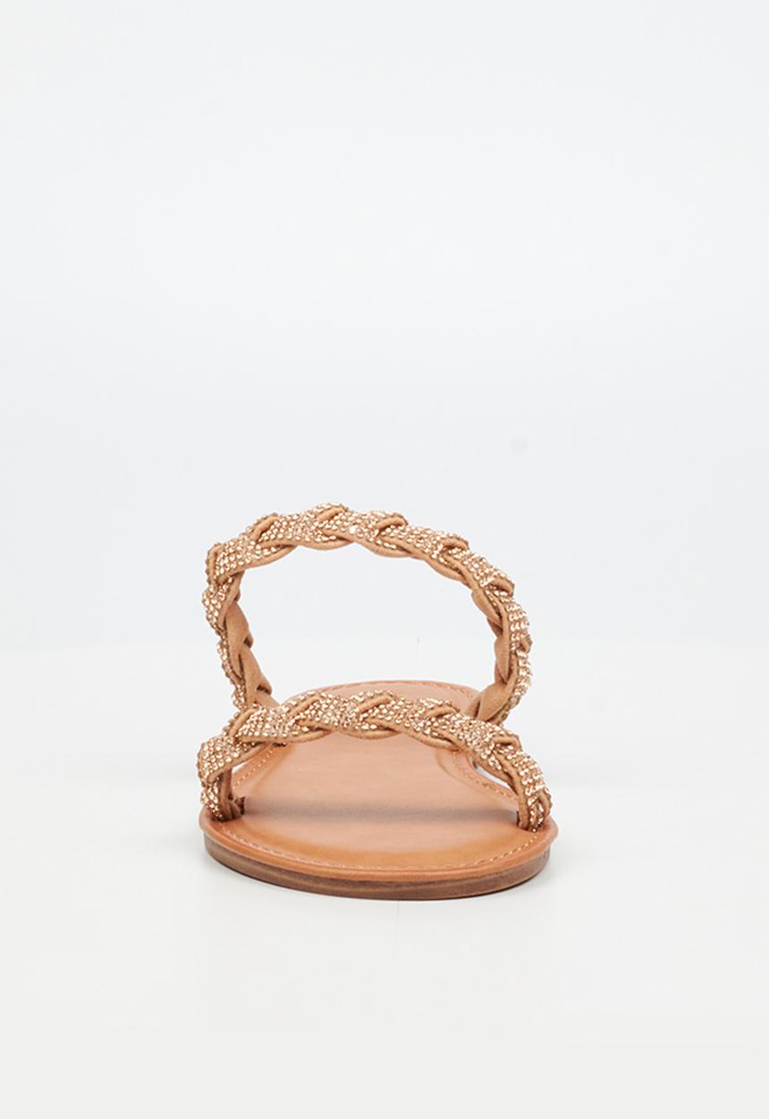 Miss Black - Basil 4 braided sandal - rose gold