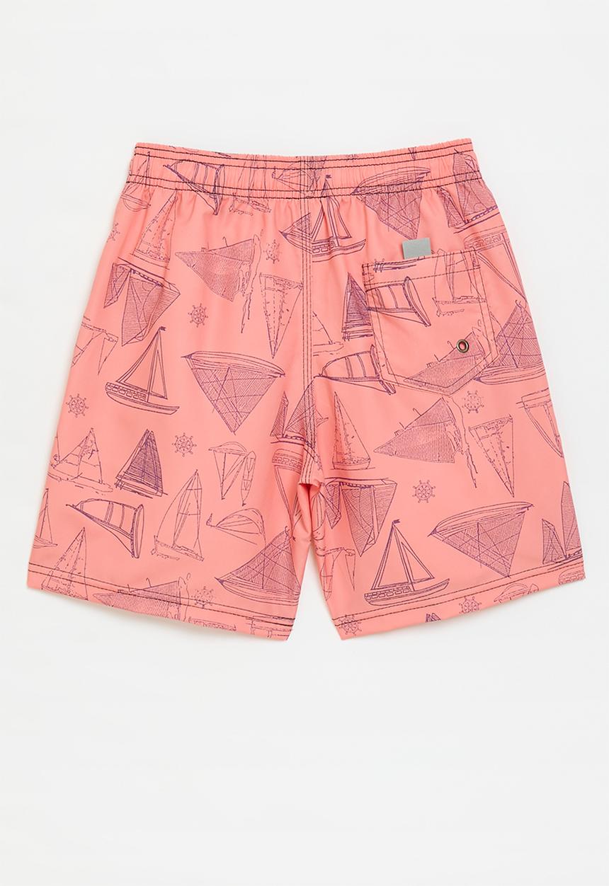 Pop Candy - Printed board shorts - coral