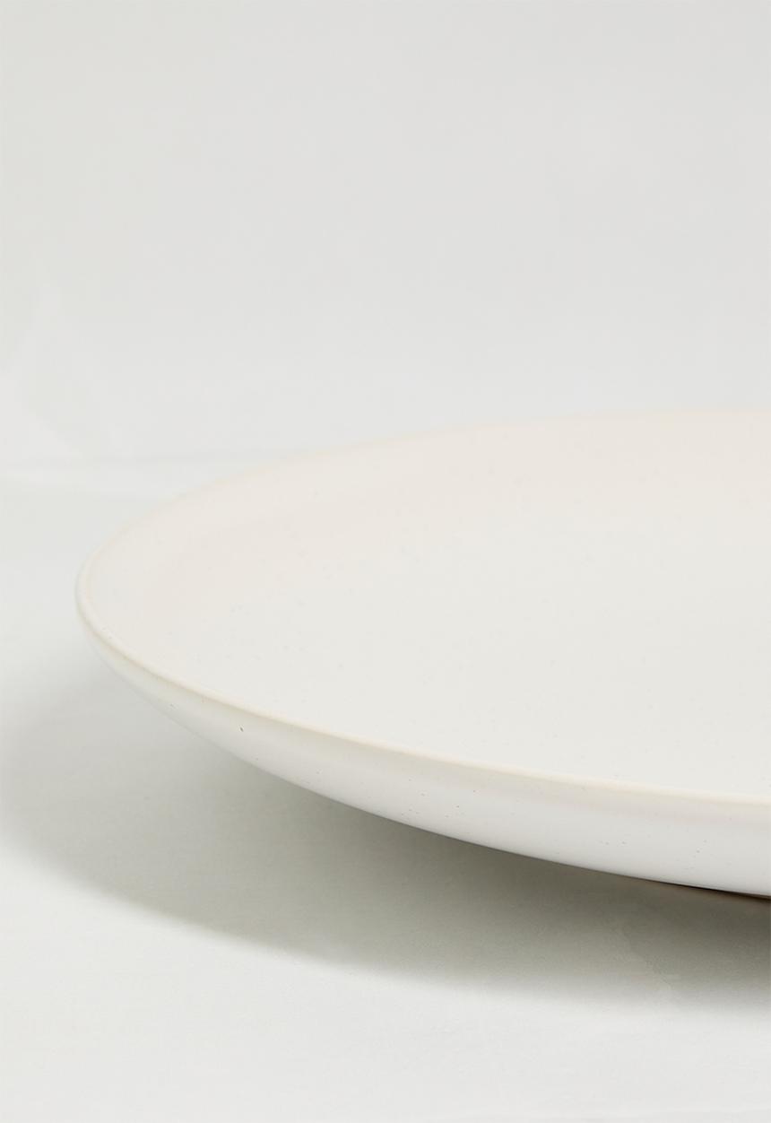 Excellent Houseware - Billy dinner plate set of 4 - white