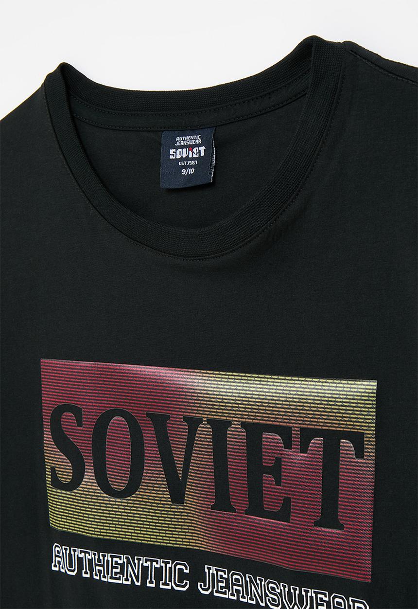 SOVIET - Boys fashion T-shirt - black