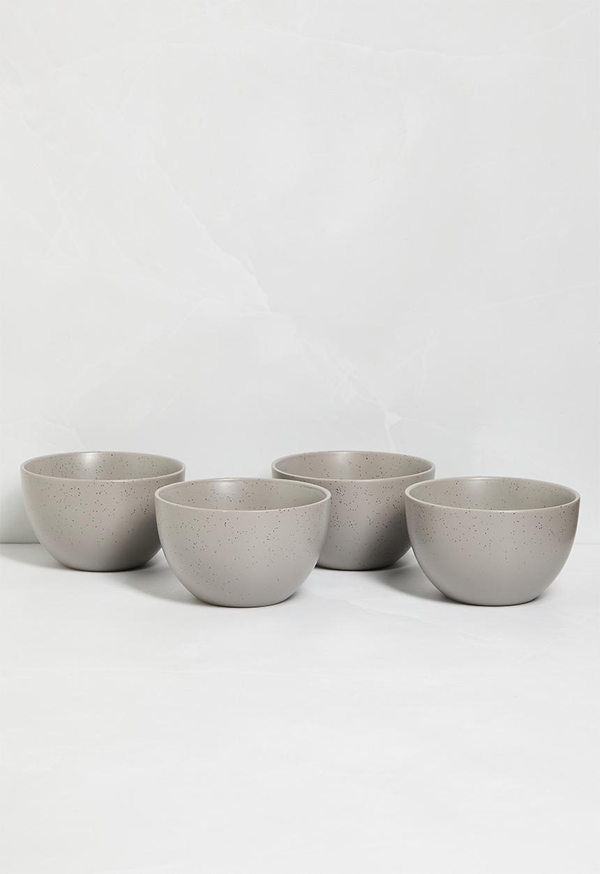 Excellent Houseware - Billy bowl set of 4 - grey
