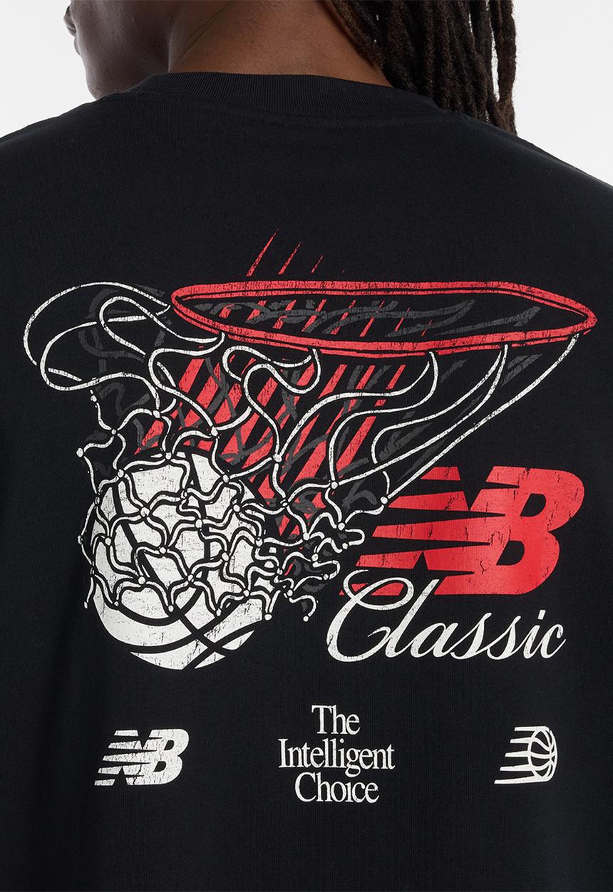 New Balance  - Hoops Classic Graphic Tee - Black