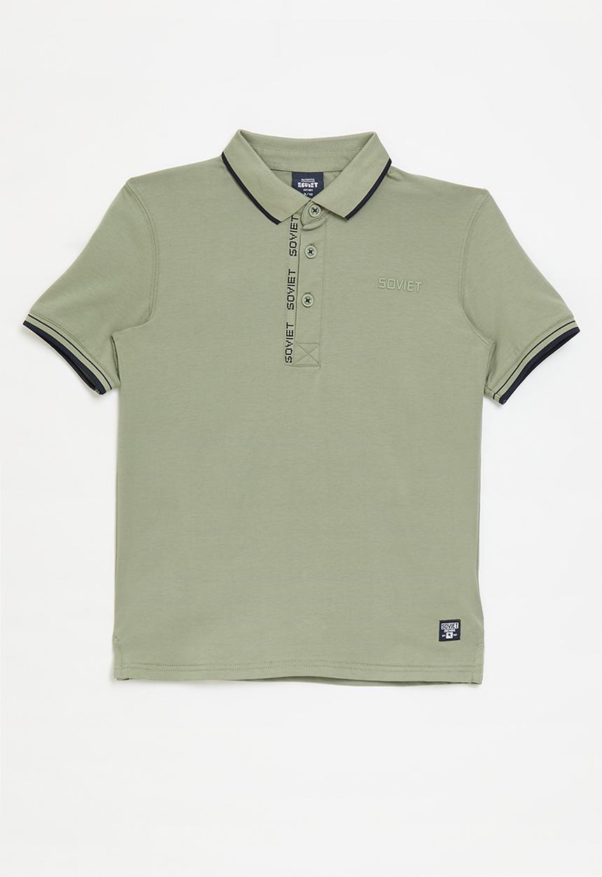 SOVIET - Boys fashion golfer - light sage