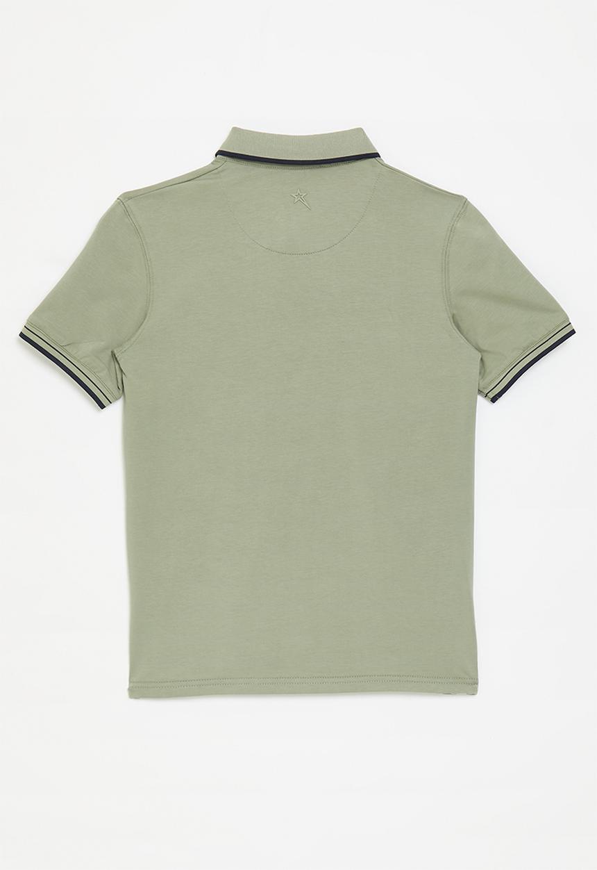 SOVIET - Boys fashion golfer - light sage