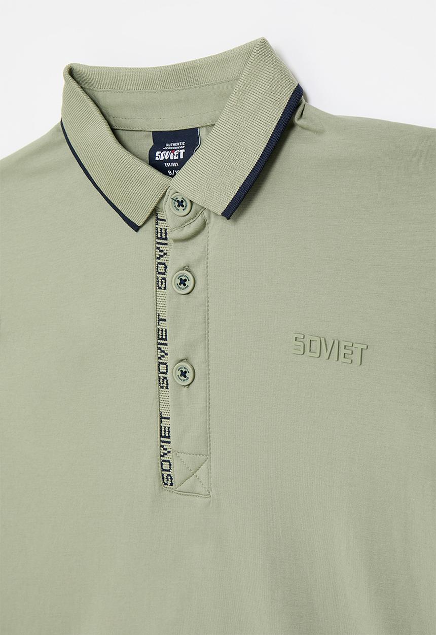 SOVIET - Boys fashion golfer - light sage