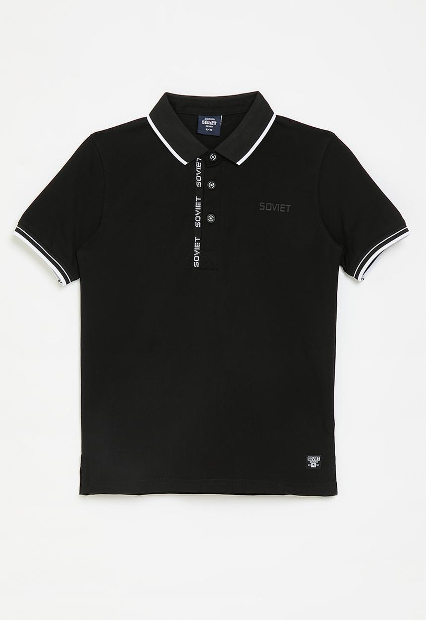 SOVIET - Boys fashion golfer - black