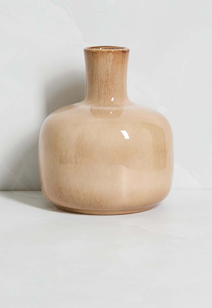 H&S - Ceramic Vase - Taupe