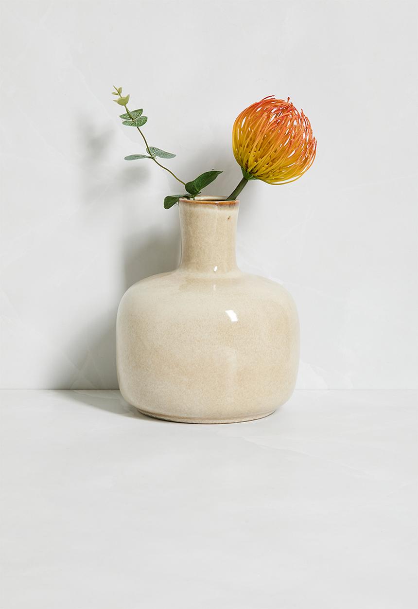 H&S - Ceramic Vase - Beige