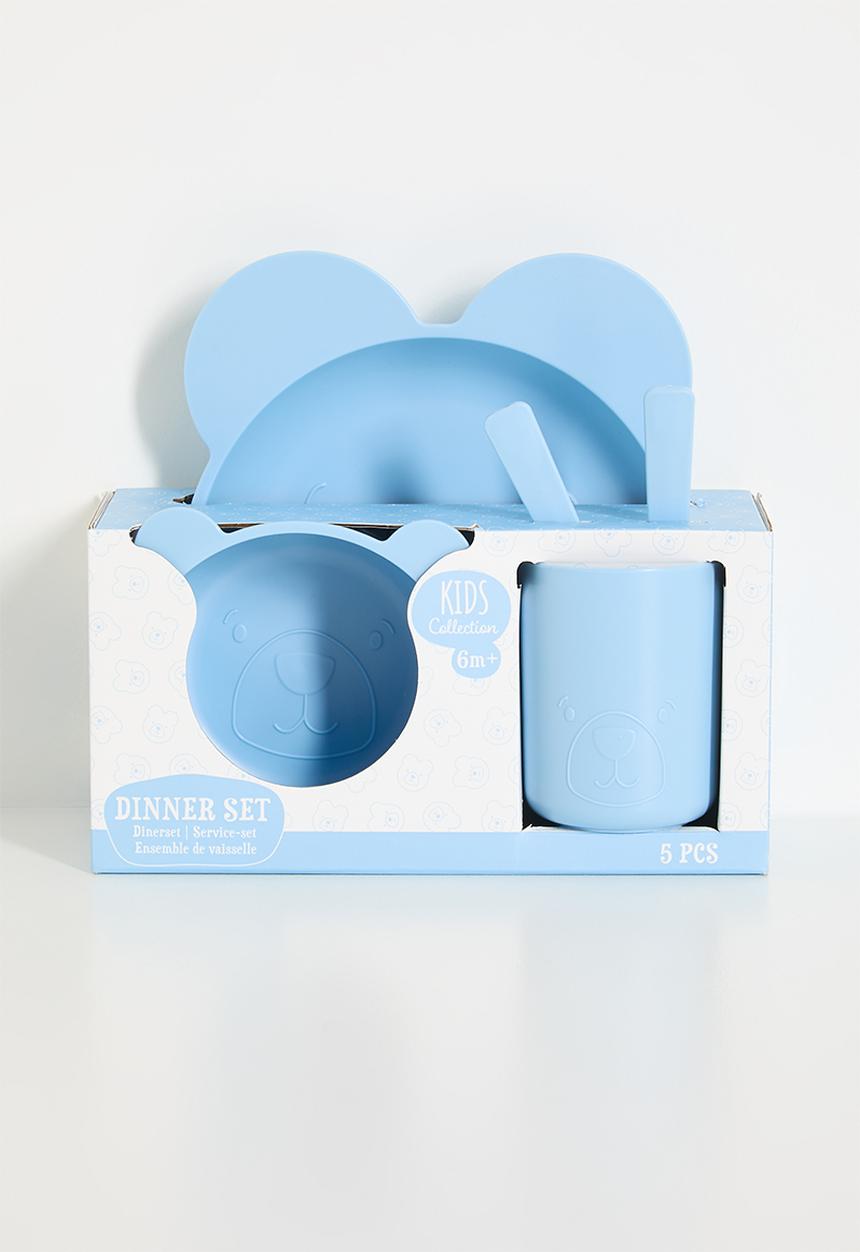 H&S - Bear dinnerware set - blue