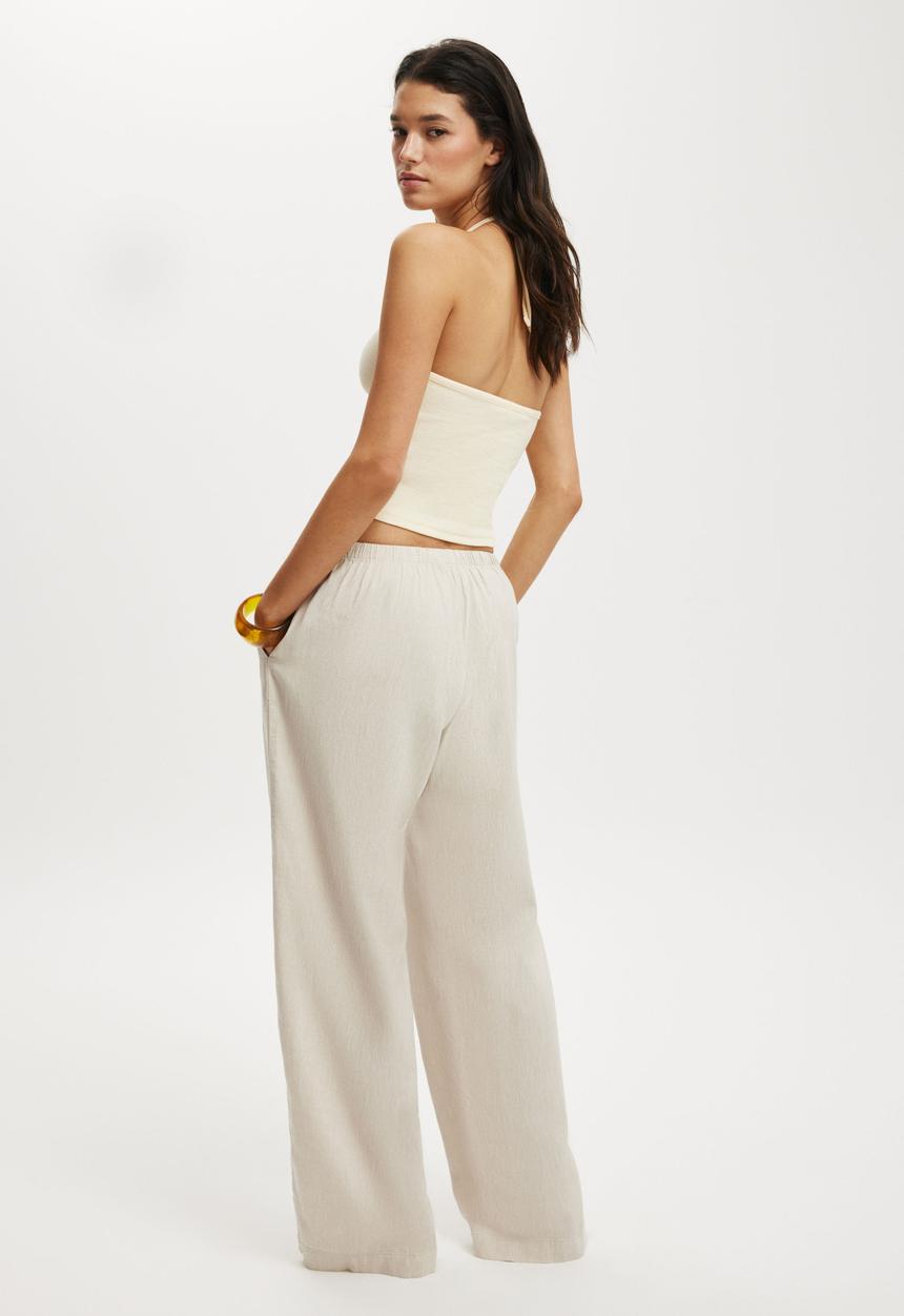 Cotton On - Haven wide leg pant - natural