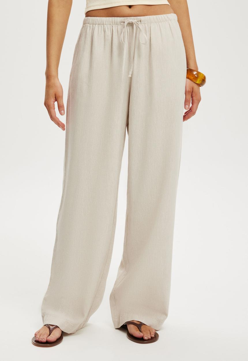 Cotton On - Haven wide leg pant - natural
