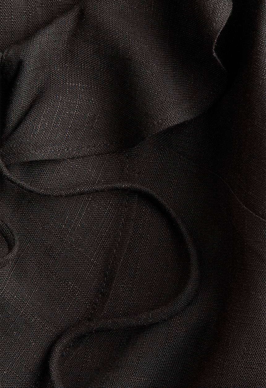 H&M - Flounced blouse - black