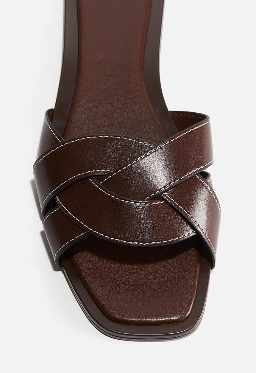 H&M - Braided sandals - dark brown