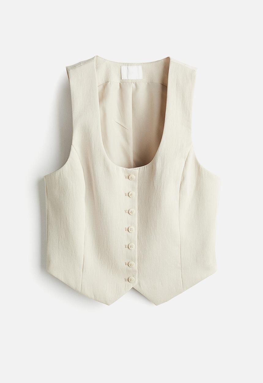 H&M - Suit waistcoat - light beige